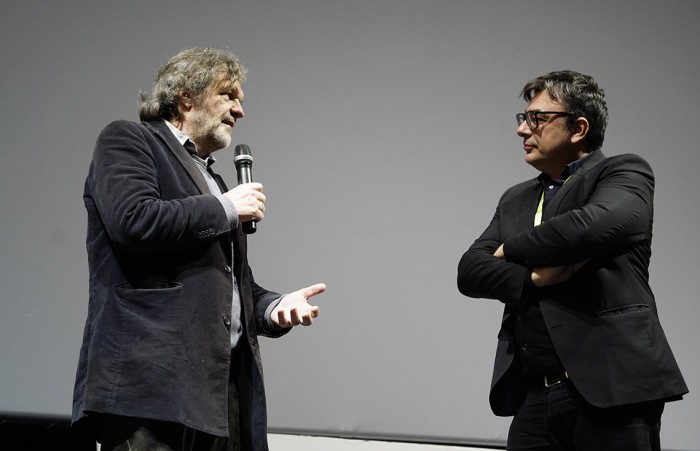 Reditelj Emir Kusturica pred posle projekcije svog filma Pepe, jedan uzvišeni život