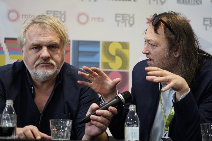 film IZBRISANA  Miha Mazzini, reditelj  Dušan Joksimović, reditelj  Judita Franković, glumica  Frenk Celar, producent   Biljana Prvanović, producent Srbija