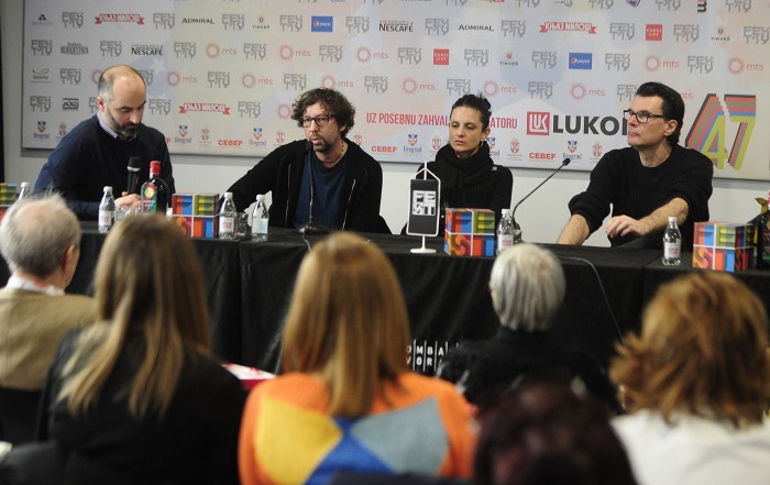 Beograd 23.02.2019. Fest 2019, konferencija za novinare ekipe filma IZ LJUBAVI u sastavu Nenad Miković, reditelj i Sonja Kolačarić, glumica. foto Dusan Milenkovic