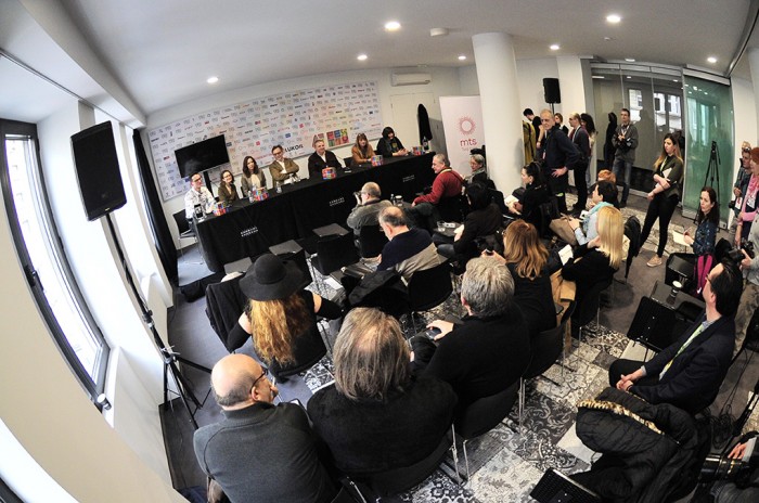 Beograd 27.02.2019. Fest 2019, ekipa filma Delirijum Tremens u sastavu, Goran Markovic, reditelj, Tihomir Stanic, glumac, Gorica Popovic, glumica, Nada Sargin, glumica, Anita Mancic, glumica, Milica ...