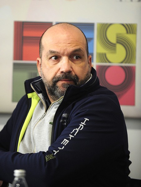 Beograd 27.02.2019. Fest 2019, ekipa filma Izmedju dana i noci u sastavu Ivan Djurovic, producent, Lazar Ristovski, glumac, Tihomir Stanic, glumac i Andro Martinovic, reditelj, odrzala je ...