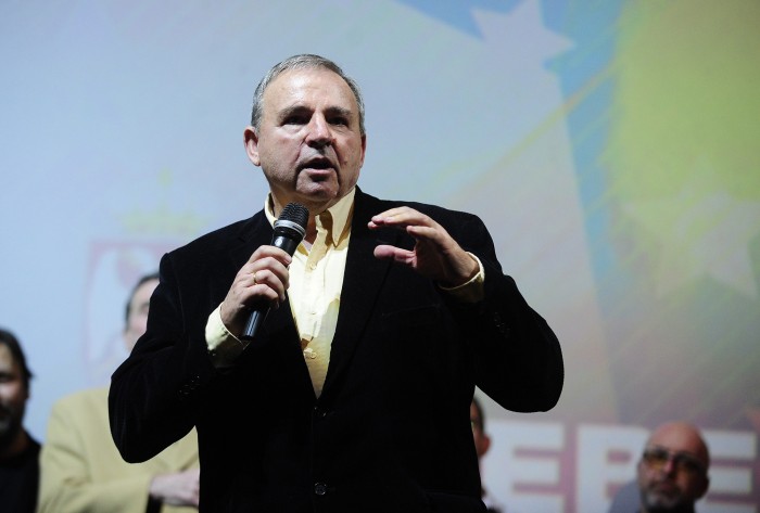 Beograd 28.02.2019. Fest 2019, Goran Markovic i ekipa filma Delirijum tremens poklonila se publici kombank dvorane posle projekcije filma. foto Dusan Milenkovic