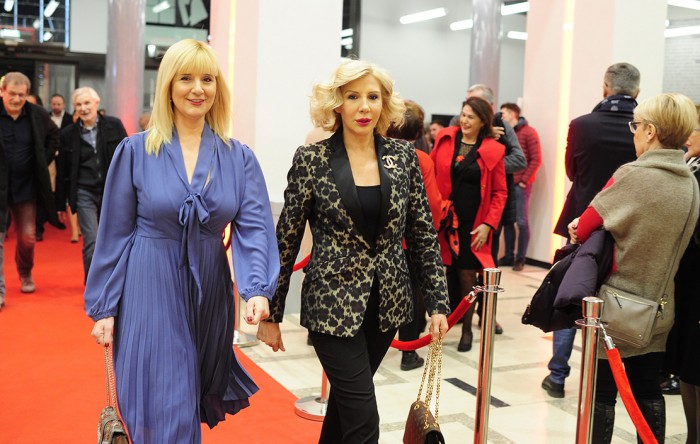 Beograd 28.02.2019. Fest 2019, Goran Markovic i ekipa filma Delirijum tremens prosetali su crvenim tepihom pred premijeru filma u kombank dvorani. foto Dusan Milenkovic