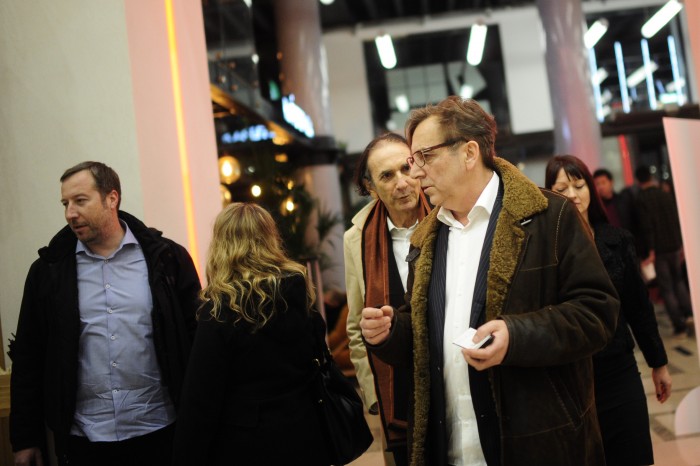 Beograd 28.02.2019. Fest 2019, Goran Markovic i ekipa filma Delirijum tremens prosetali su crvenim tepihom pred premijeru filma u kombank dvorani. foto Dusan Milenkovic