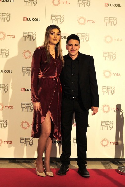 Beograd 28.02.2019. Fest 2019, Goran Markovic i ekipa filma Delirijum tremens prosetali su crvenim tepihom pred premijeru filma u kombank dvorani. foto Dusan Milenkovic