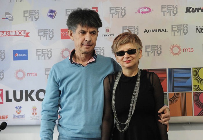 Beograd 28.02.2019. Fest 2019, ekipa crtanog filma KOLEKCIONAR, u sastavu Milorad Krstic, reditelj i scenarista, Radmila Roczkov, scenarista, odrzalanje konferenciju za novinare. foto Dusan ...