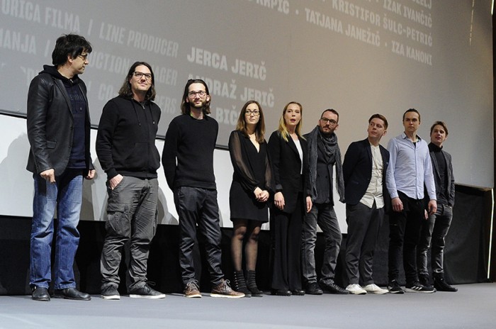 Beograd 28.02.2019. Fest 2019, ekipa filma Posledice poklonila se publici kombank dvorane nakon projekcije filma. foto Dusan Milenkovic