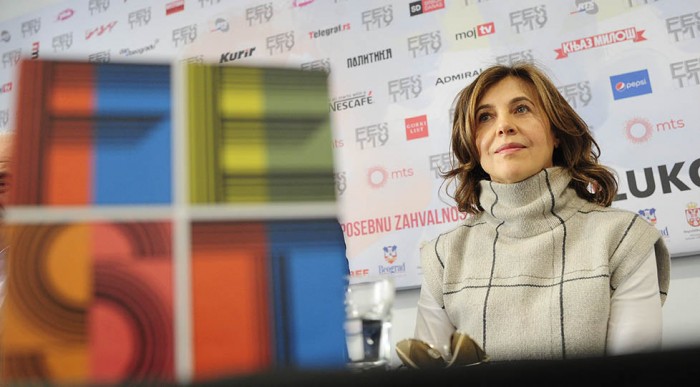 Beograd 28.02.2019. Fest 2019, ekipa filma Savovi u sastavu Miroslav Terzić, reditelj, Uliks Fehmiu, producent, Snezana Bogdanovic, glumica
Marko Bacovic, glumacn odrzala je konferenciju za ...