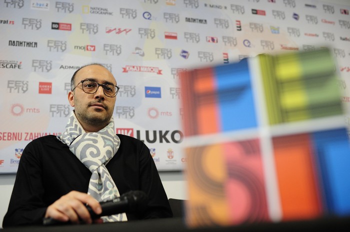 Beograd 02.03.2019. Fest 2019, Seyedrouhollah Hejazi, reditelj filma The dark room, odrzao je konferenciju za novinare. foto Dusan Milenkovic
