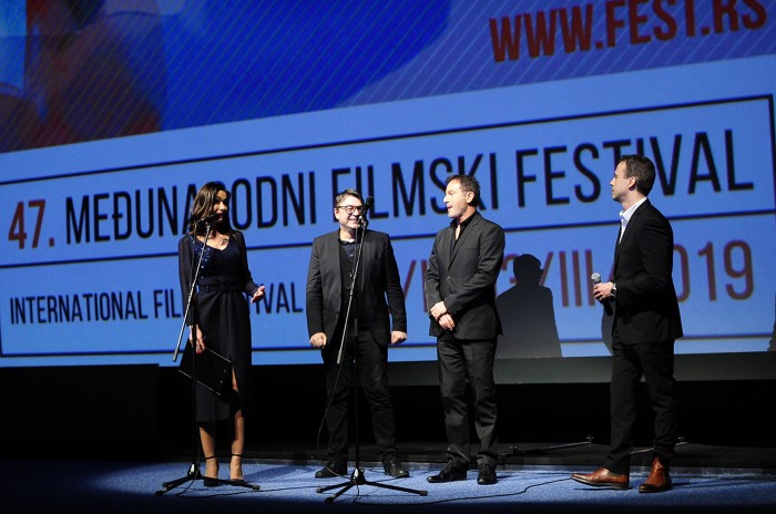 Beograd 02.03.2019. Fest 2019, Jason Isaacs, zvezda filma Mumbai hotel, obratio se publici sava centra pred projekciju filma. foto Dusan Milenkovic