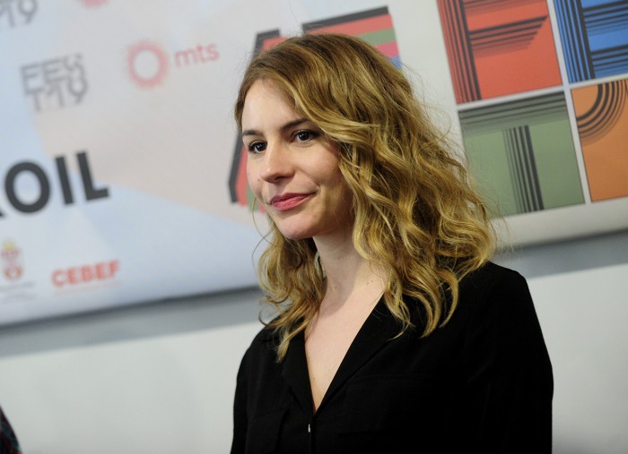 Beograd 02.03.2019. Fest 2019, ekipa filma Poslednji srbin u hrvatskoj u sastavu, Ankica Juric Tilic, producentkinja, Tihana Lazovic, glumica, Dado Cosic, glumac, Predrag Licina, reditelj, odrzala je ...