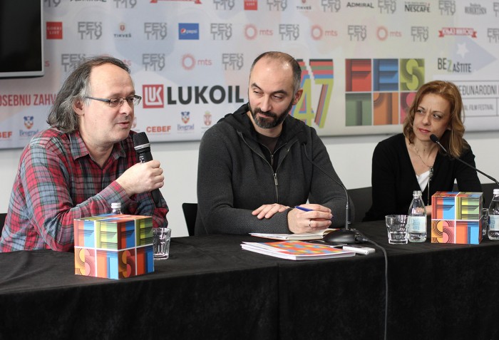 Saša Radojević, reditelj i Tatjana Venčelovski, glumica, film Aleksandra