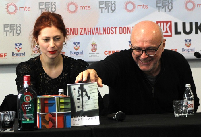 film IZBRISANA  Miha Mazzini, reditelj  Dušan Joksimović, reditelj  Judita Franković, glumica  Frenk Celar, producent   Biljana Prvanović, producent Srbija