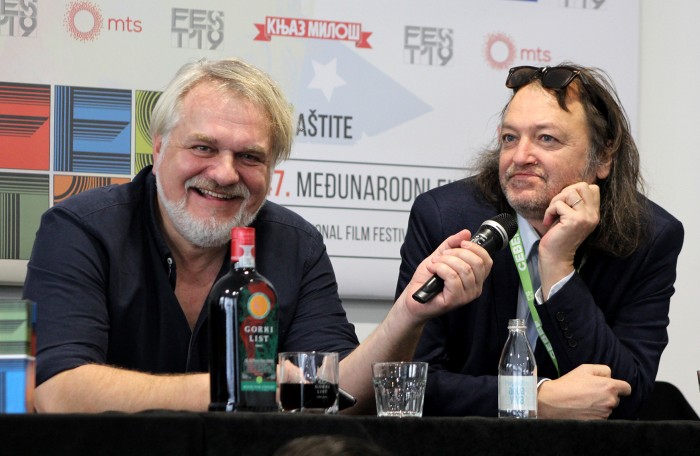 film IZBRISANA  Miha Mazzini, reditelj  Dušan Joksimović, reditelj  Judita Franković, glumica  Frenk Celar, producent   Biljana Prvanović, producent Srbija