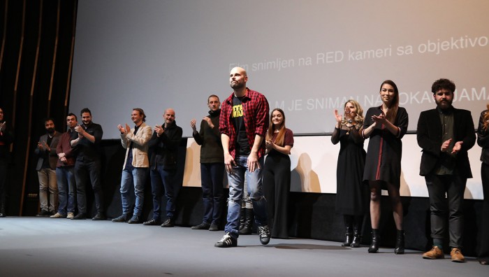 Ekipa filma Reži u Kombank dvorani